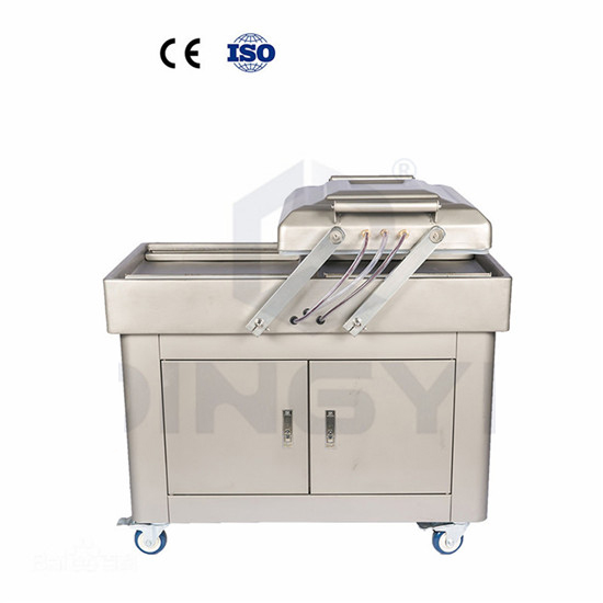 Double-chamber vacuum(gas filling) packager