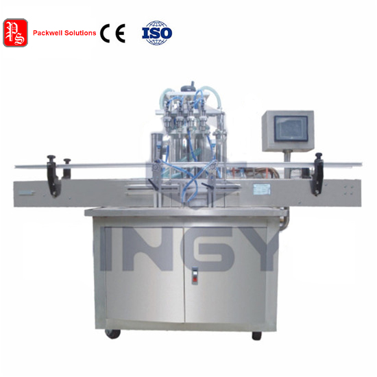 Automatic linear liquid filling machine