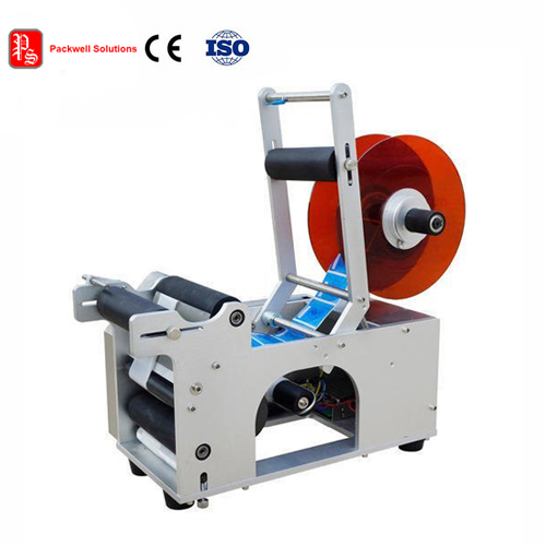 Semi automatic round bottle labeling machine