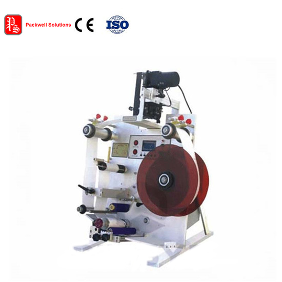 Semi-automatic round bottle labeling machine
