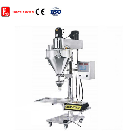 Semi-automatic screw powder filling machine