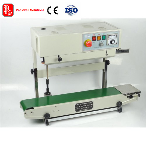 Vertical sold-inker coding band sealer