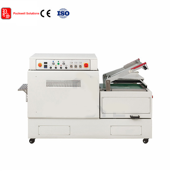 Continuous sel-cut-shrink combined machine